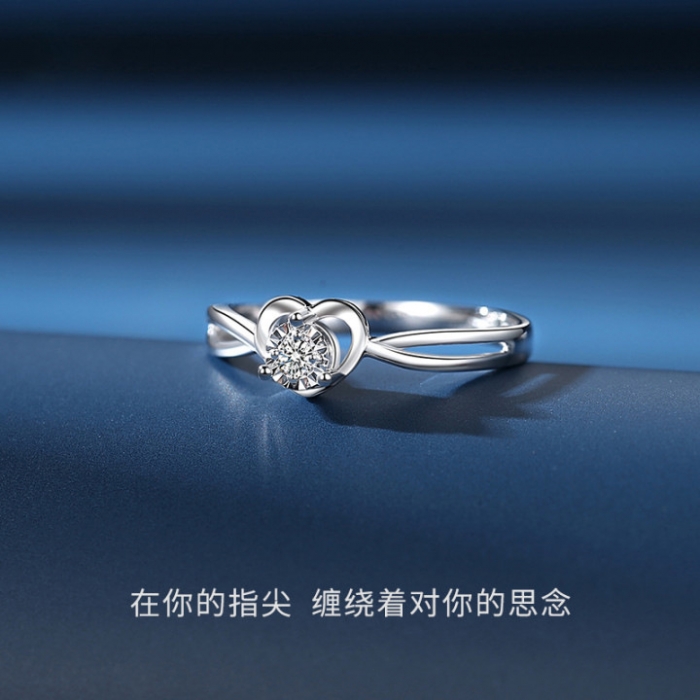 铂金LOVOYO承诺爱你一生钻戒 真爱永恒系列-爱你一生